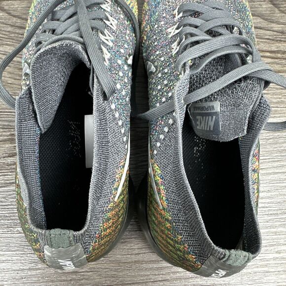 Nike Air Vapormax Flyknit Dark Grey Reflective‎ Silver Women’s Size 8 849557-019 - Picture 13 of 14